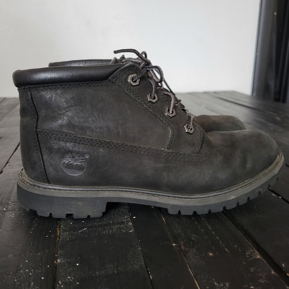 Timberland Nellie Chukka Black Boots Waterproof Anti-fatigue Ankle Women's 7 - Picture 2 of 9